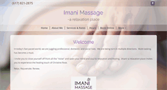Desktop Screenshot of imanimassage.com